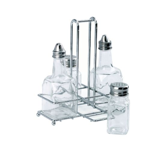 Picture of CONDIMENT STAND - OIL/VINEGAR/SALT/PEPPER (CSS0004)