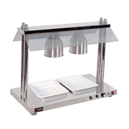 Picture of HEATED FOOD DISPLAY STATION SALVADORE - 2 LIGHT - WITH HEATED BASE (CSS2001)