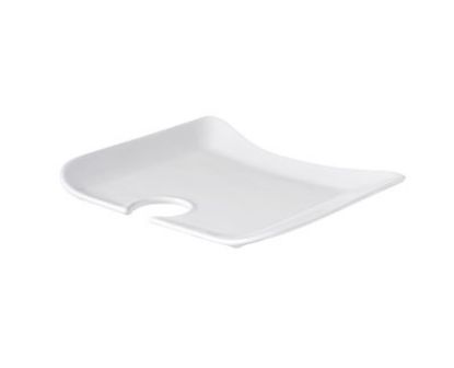 Picture of PRIMA - WHITE - COCKTAIL TRAY - 23CM (12) (DA-1026)