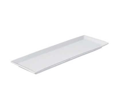 Picture of PRIMA - WHITE - CANAPE TRAY - 31CM X 11.5CM (12) (DA-1034)
