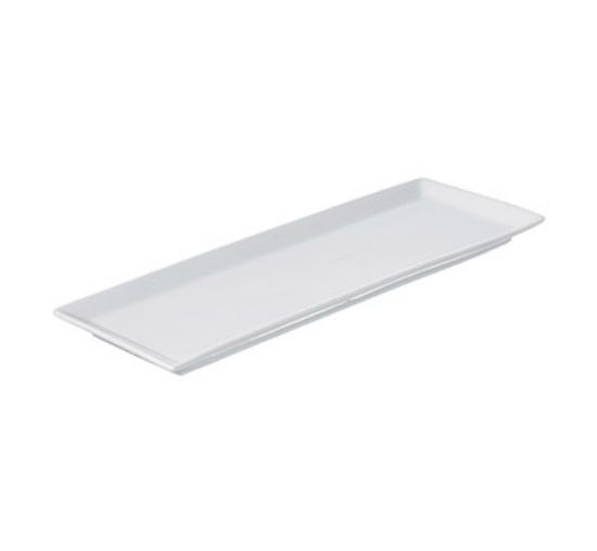 Picture of PRIMA - WHITE - CANAPE TRAY - 31CM X 11.5CM (12) (DA-1034)