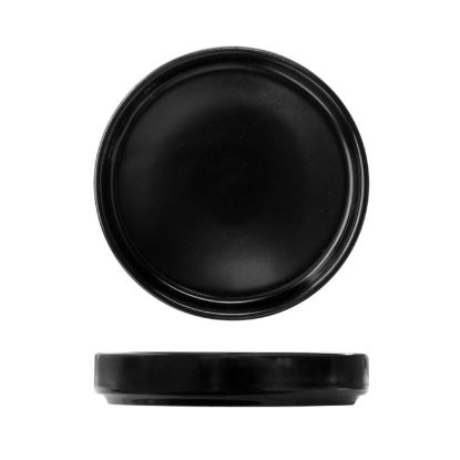 Picture of STUDIO - BLACK - FLAT BOWL - 11CM - 80ML (24) (DA-1076)