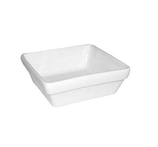 Picture of PRIMA - WHITE - STACKING SQUARE SERVER - 10CM X 10CM (24) (DA-1084)