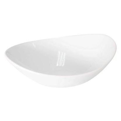 Picture of PRIMA - WHITE - OVAL BOWL - 23CM - 650ML (12) (DA-1088)