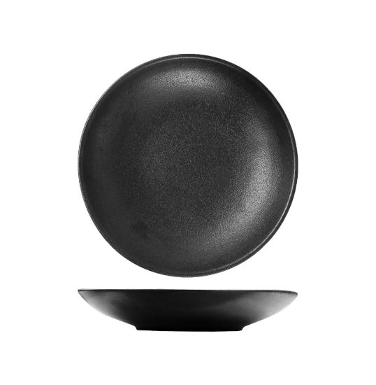 Picture of TEMPEST - BLACK - DEEP COUPE PLATE - 24CM - 520ML (24) (DA-1104)