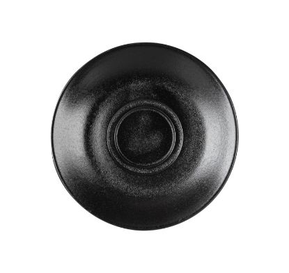 Picture of TEMPEST - BLACK - DOUBLE WELL SAUCER 15CM (24) (DA-1116)