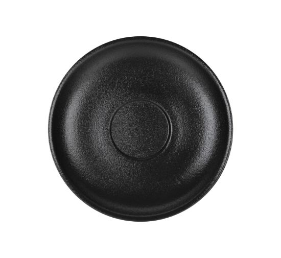 Picture of TEMPEST - BLACK - ESPRESSO SAUCER - 12CM (24) (DA-1121)