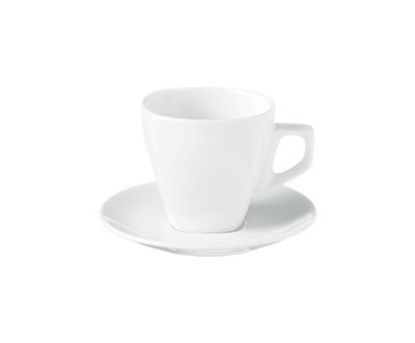 Picture of PRIMA - WHITE - SQUARE CAPPUCCINO CUP - 300ML (24) (DA-158)