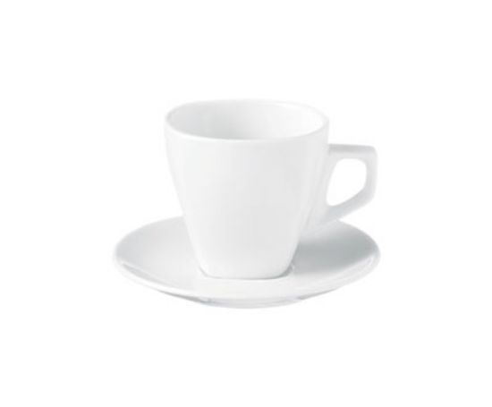 Picture of PRIMA - WHITE - SQUARE CAPPUCCINO CUP - 200ML (24) (DA-159)