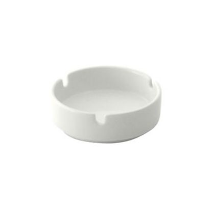 Picture of PRIMA - WHITE - ASHTRAY - 9CM (12) (DA-217)