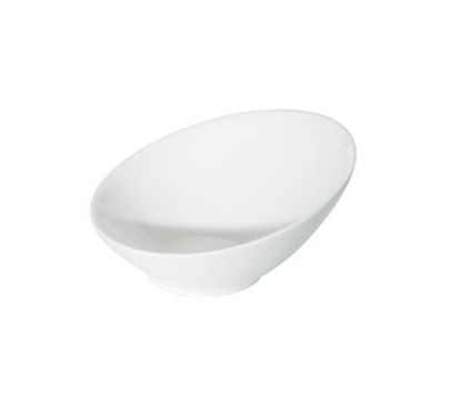 Picture of PRIMA - WHITE - SLANT TOP BOWL - 20CM - 550ML (12) (DA-222)