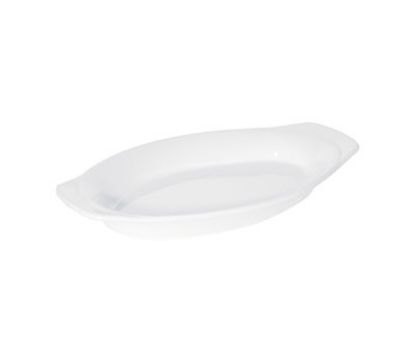Picture of PRIMA - WHITE - OVAL EARED DISH - 20CM - 330ML (12) (DA-238)