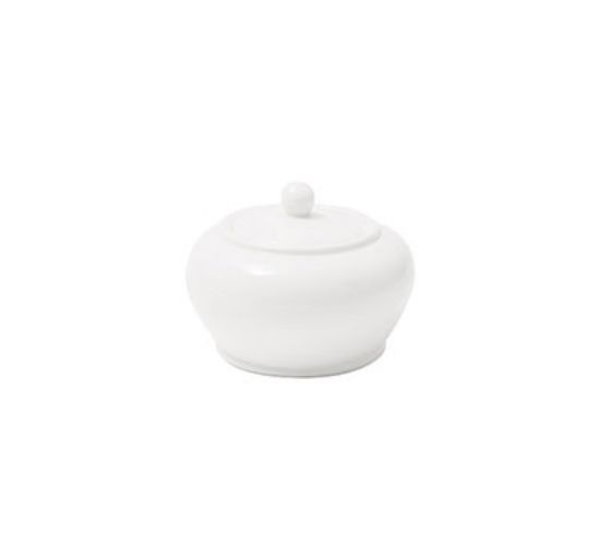 Picture of PRIMA - WHITE - SUGAR BOWL WITH LID -200ML (12) (DA-304)