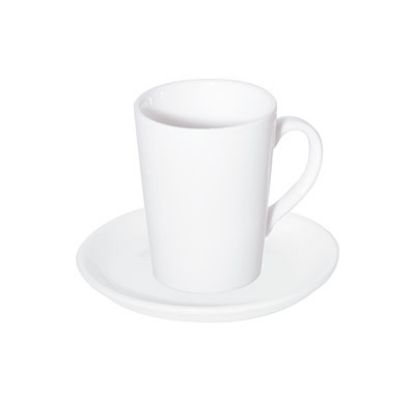 Picture of PRIMA - WHITE - DOUBLE WELL SAUCER - 15CM (24) (DA-996)