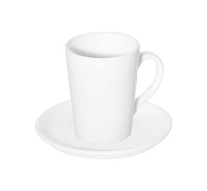 Picture of PRIMA - WHITE - DOUBLE WELL SAUCER - 16CM (24) (DA-997)