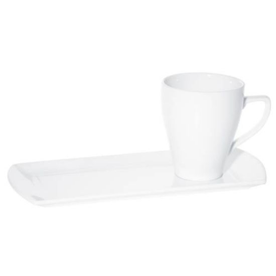 Picture of PRIMA - WHITE - SAUCER TRAY - 29CM X 13CM (24) (DA-998)