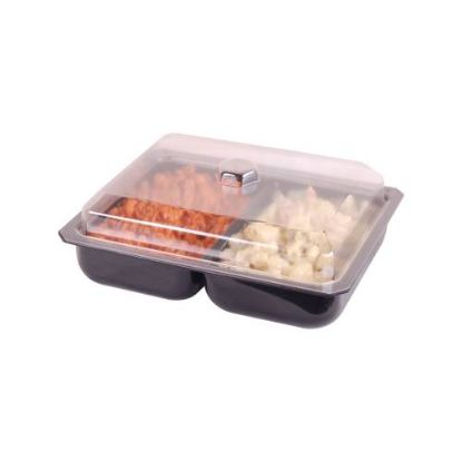 Picture of SALADWARE - DELI DISH (2 DIVISION) - 320MM X 260MM X 60MM (DDS0002)
