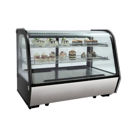 Picture of DISPLAY UNIT FRIDGE  - COUNTER TOP 880MM CURVED - SALVADORE (DFC0880)