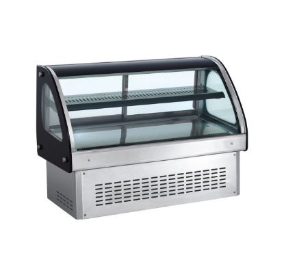 Picture of DISPLAY UNIT FRIDGE - COUNTERSUNK 1200MM CURVED - SALVADORE (DFC2200)