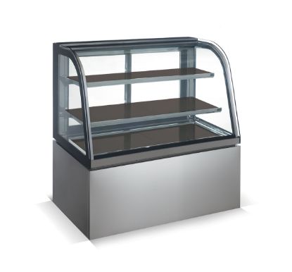 Picture of DISPLAY UNIT HEATED - FLOOR STANDING 900MM CURVED - SALVADORE (DHC1900)
