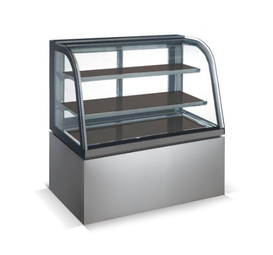 Picture of DISPLAY UNIT HEATED - FLOOR STANDING 900MM CURVED - SALVADORE (DHC1900)