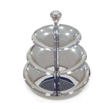 Picture of DISPLAY STAND S/STEEL - 3 TIER 266MM X 220MM X 167MM (DSS0003)