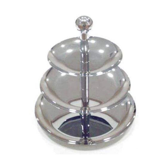Picture of DISPLAY STAND S/STEEL - 3 TIER 266MM X 220MM X 167MM (DSS0003)