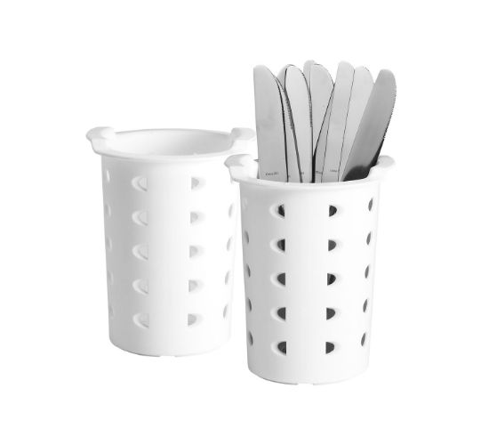 Picture of FLATWARE CYLINDER WHITE 11.4CM W X 14CM H (FCW0143)