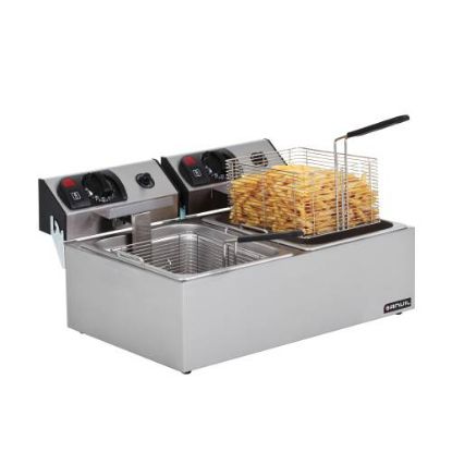 Picture of FISH FRYER ANVIL - DOUBLE PAN (ELEC) (FFA2002)