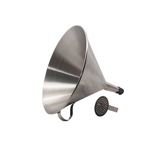 Picture of FUNNEL ROUND S/STEEL WITH REMOVABLE STRAINER - 120MM (FRS0120)