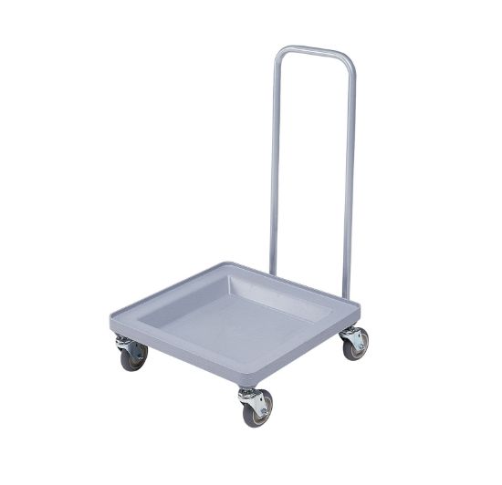 Picture of GLASSRACK DOLLY WITH HANDLE 54.5CM W X 54.5CM L X 94CM H SOFT GREY (GFC0500)