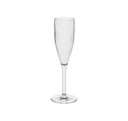 Picture of GLASSWARE POLYCARBONATE - CHAMPAGNE FLUTE 190ML (6) (GPC0190)