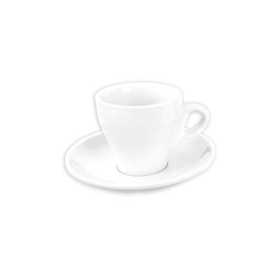 Picture of ITALIA - WHITE - CAPPUCCINO SAUCER - 14.1CM (12) (GS-R809S-W)