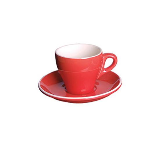 Picture of ITALIA - RED - CAPPUCCINO CUP - 280ML (12) (GS-R812C-R)