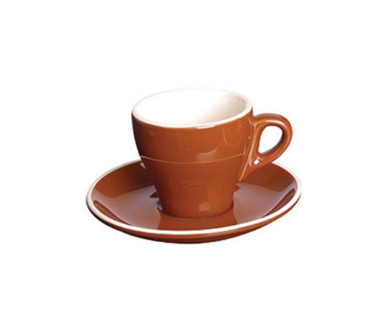 Picture of ITALIA - BROWN - CAPPUCCINO SAUCER - 16CM (12) (GS-R813S-BR)
