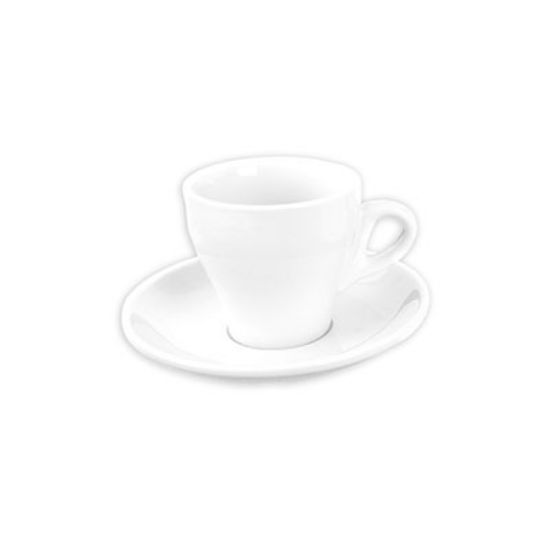 Picture of ITALIA - WHITE - CAPPUCCINO SAUCER - 16CM (12) (GS-R813S-W)