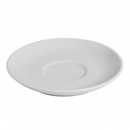 Picture of ITALIA - WHITE - CAPPUCCINO SAUCER - 14.1CM (12) (GS-R816S-W)