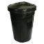 Picture of REFUSE BIN 85LT (BLACK) 450MM x 630MM - INCLUDES LID (IBP1085)