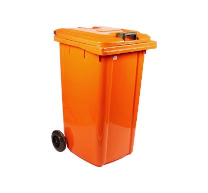Picture of MOBILE REFUSE BIN 120LT (ORANGE) PAPER (IBP3220)