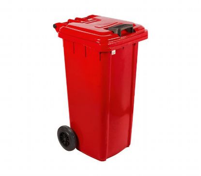Picture of MOBILE REFUSE BIN 240LT (RED) TIN CANS (IBP4240)